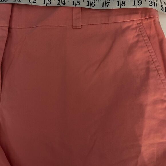 NEW LOFT Pink High Rise Raw Hem 4” Bermuda Shorts Size 16 - Picture 6 of 12